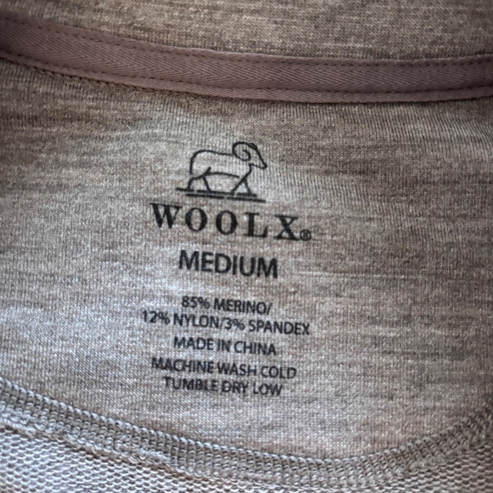Woolx Merino Wool Blend Full Zip Vest Brown Mock Neck Pockets Womens Medium - Picture 3 of 6